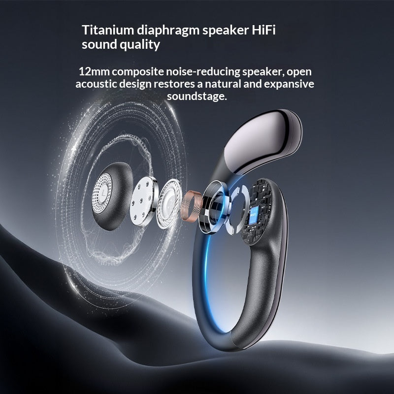 Long-lasting Over-ear Noise-canceling Wireless Bluetooth Earbuds
