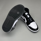 NIKE AIR JORDAN 1 Mid Panda Shoe Women's Sz 10.5 Black / White DV0991-101 (New)