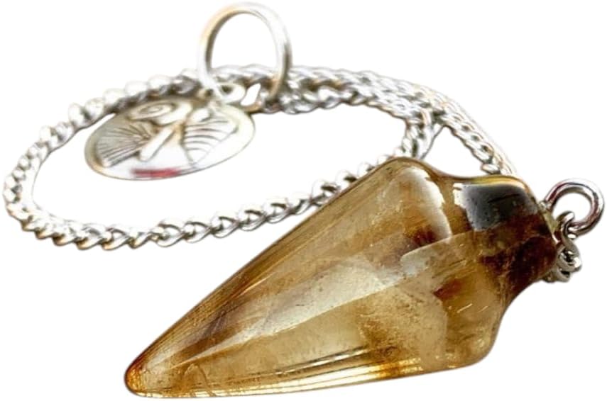 Natural Smoky Quartz Pendulum with Mystery Charm | Bag Charm