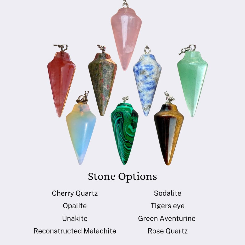 Natural Rose Quartz Pendulum with Mystery Charm | Bag Charm