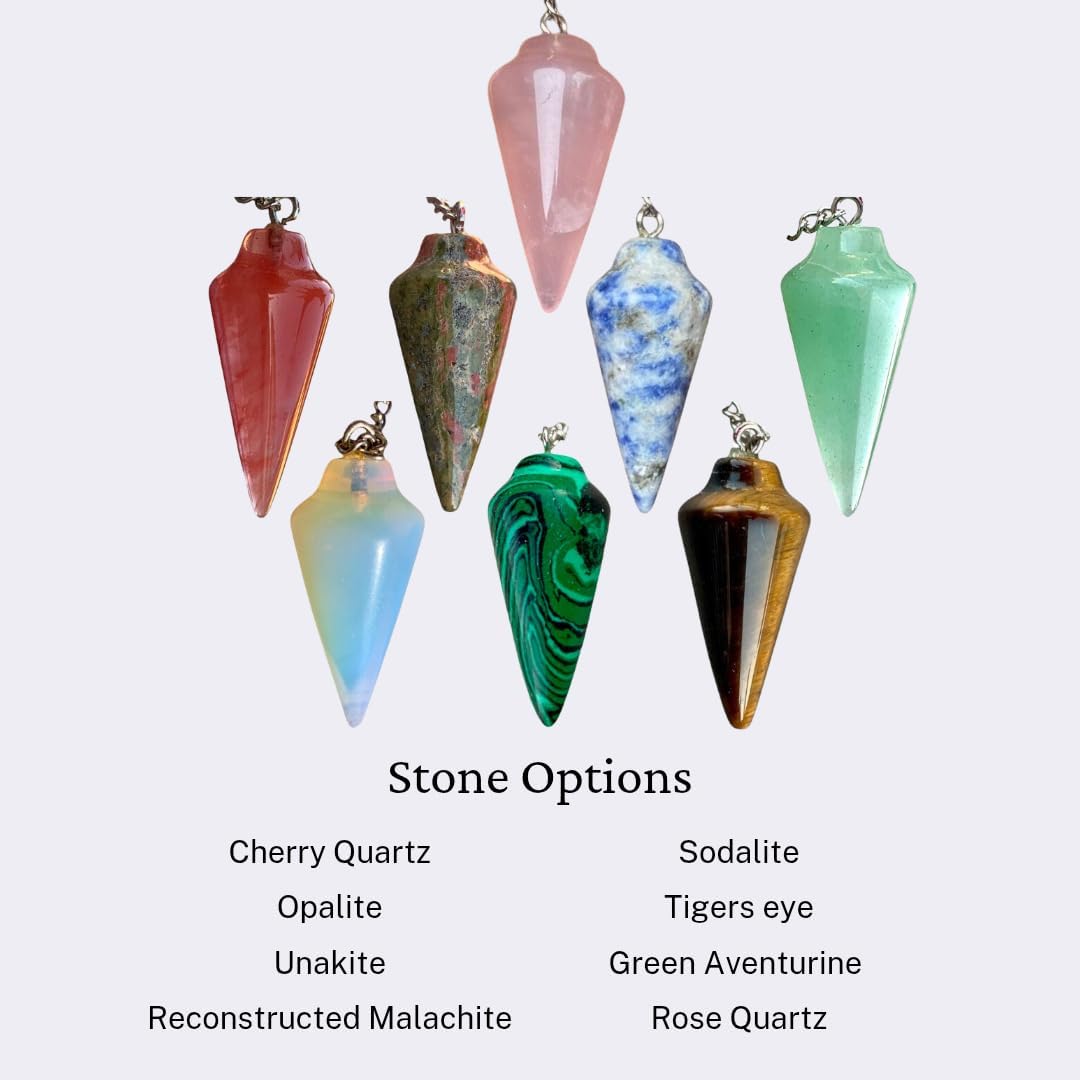 Natural Rose Quartz Pendulum with Mystery Charm | Bag Charm