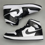 NIKE AIR JORDAN 1 Mid Panda Shoe Women's Sz 10.5 Black / White DV0991-101 (New)