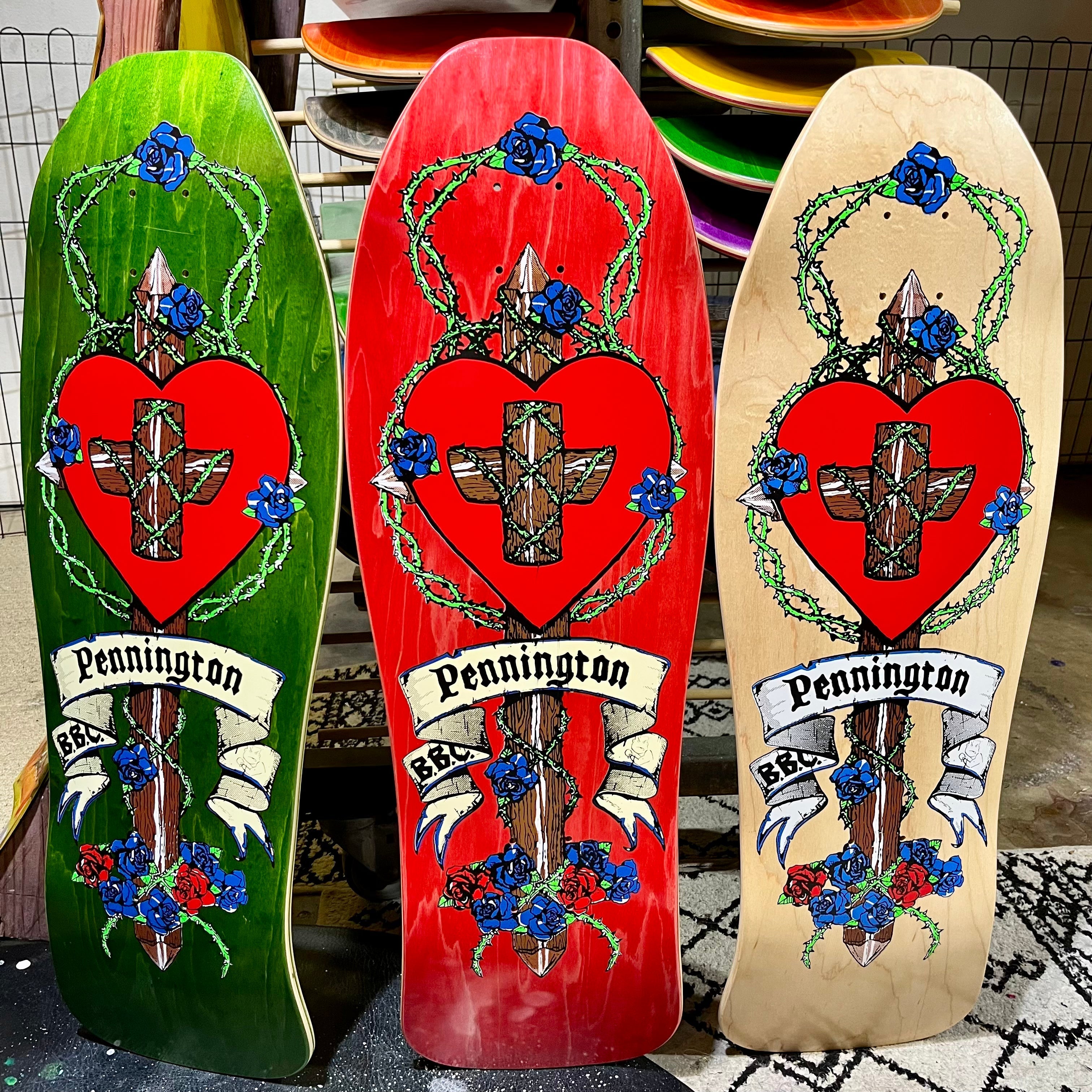 Bryan Pennington BBC Crucifix HAND-PAINTED, LIMITED-EDITION Deck 10.3"x30.5" (1 of 10)
