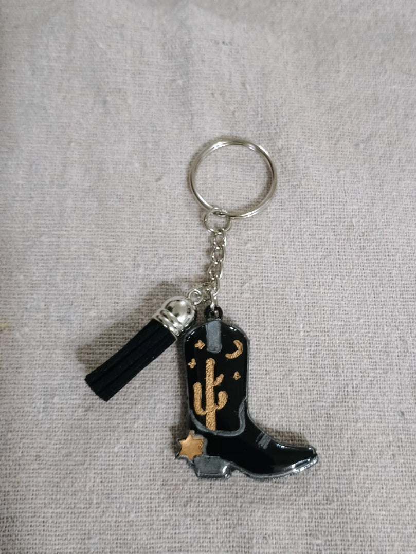 Cowboy Boot Keychain