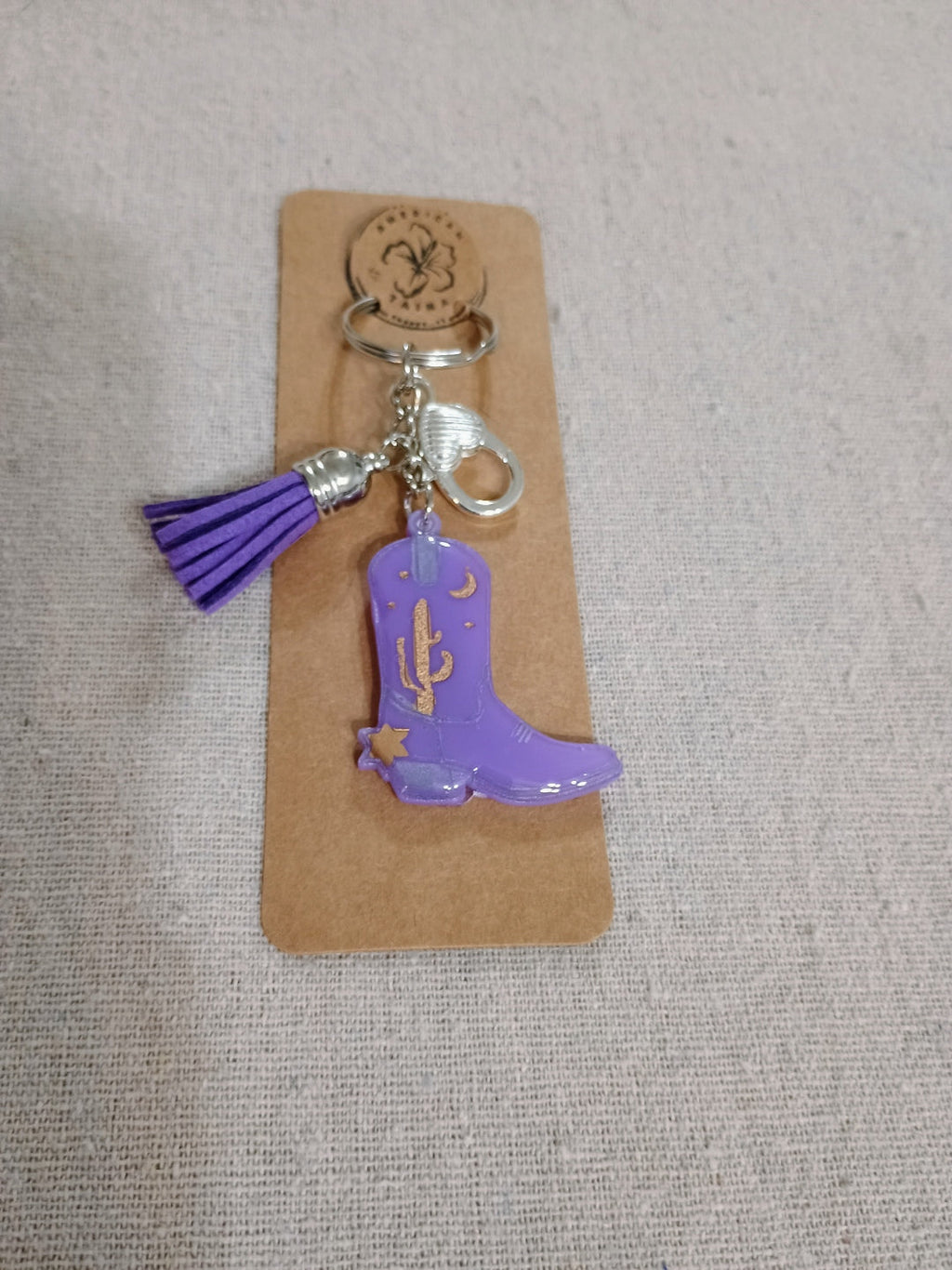 Cowboy Boot Keychain