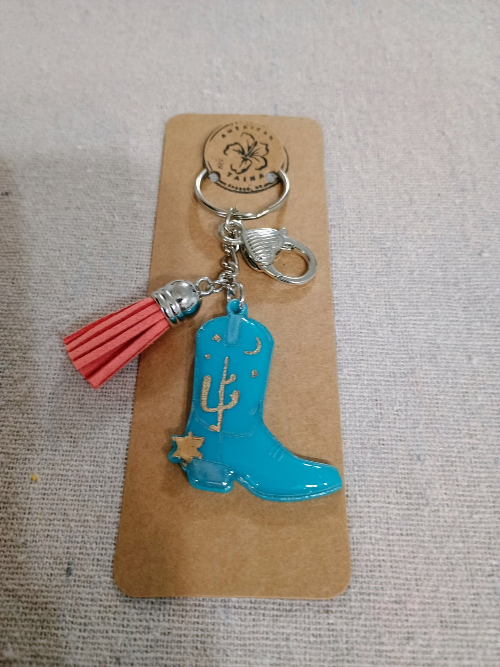 Cowboy Boot Keychain