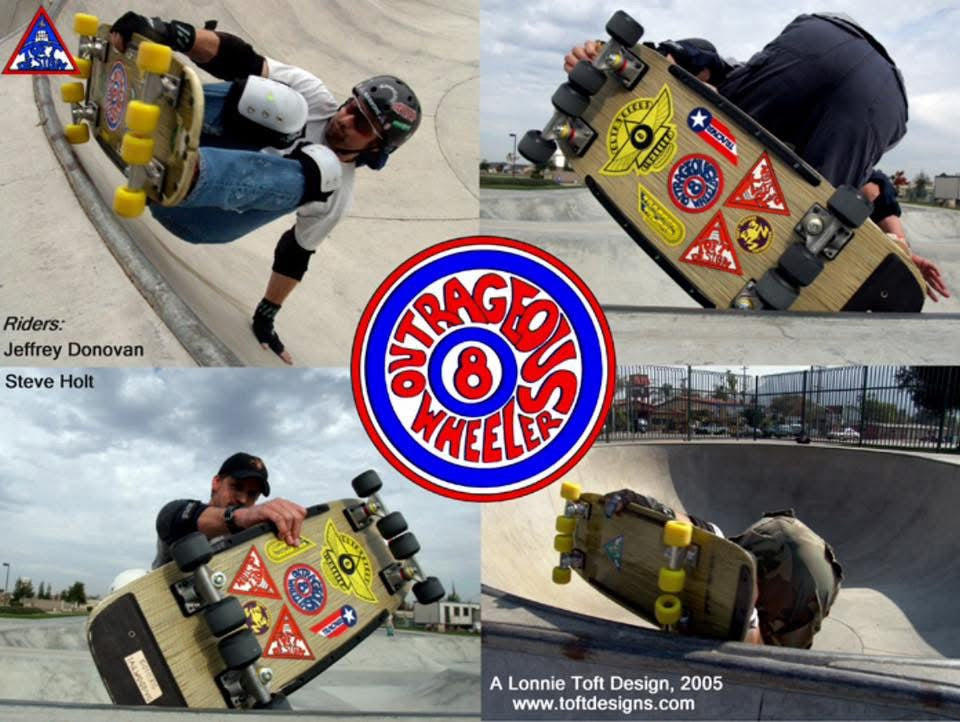 Lonnie Toft OUTRAGEOUS 8-WEELER Limited Edition, Hand-Painted Deck (PRE-ORDER, JANUARY 2027)