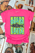 Catch You Later Zebra Graphic Tee