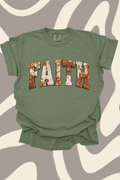 Faith Brown Cowhide Graphic Tee