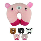 Cute Cartoon Animals U Shaped Pillow Travel Car Neck Rest Pillow Support Head Rest Cushion Panda Cat Bear Rabbit Pig Multi-Color Cartoon U Shaped Neck Pillow Comfortable Travel Pillow Inflatable Pillow Neck Pillow Lightweight Soft Pillows