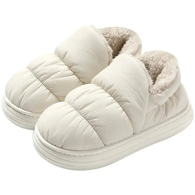 Plush-Lined Winter Boots – Unisex Warm Indoor & Outdoor Non-Slip Fur Boots