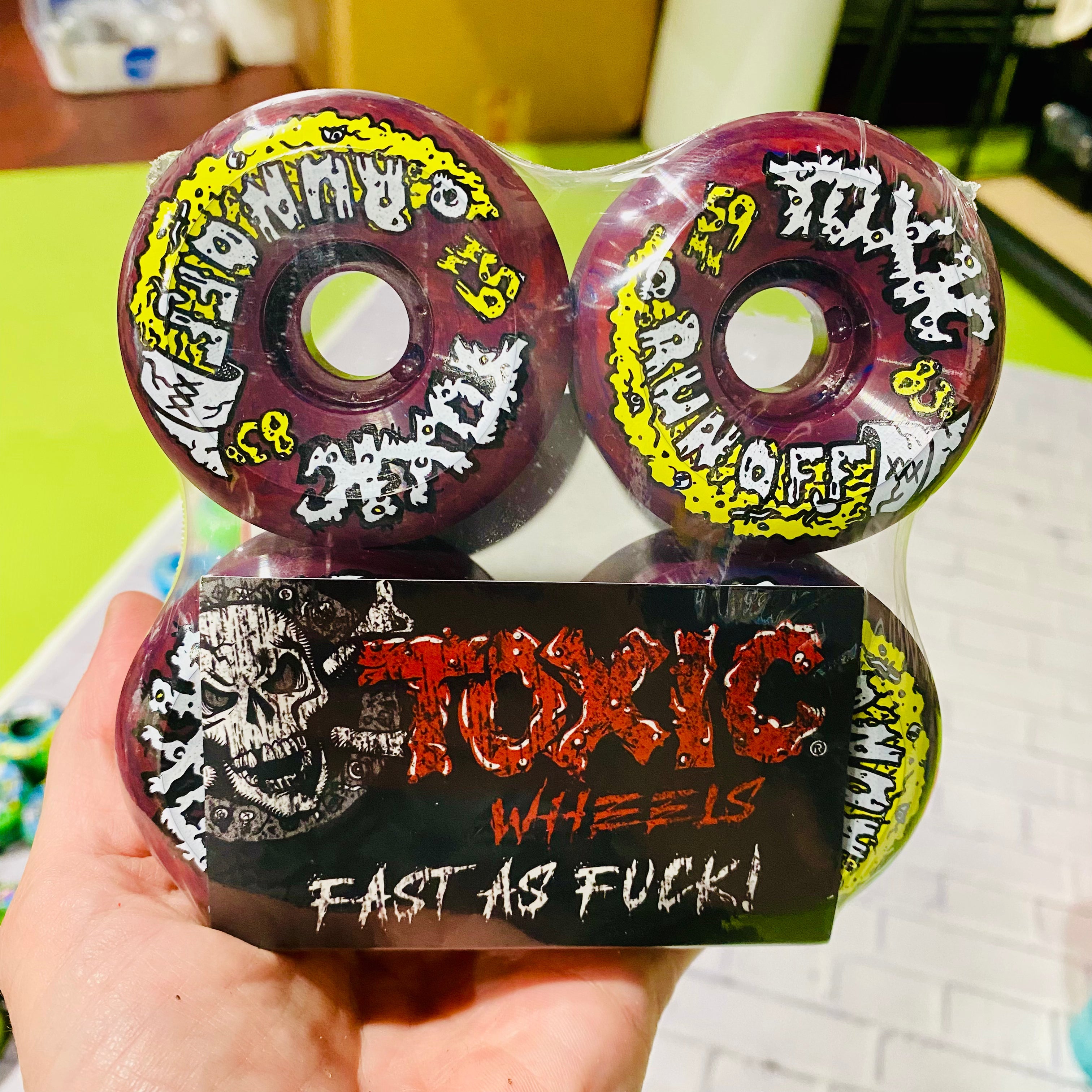 Toxic Run-Off ULTRA HARD SUPERTHANE Wheels 59mm/103A