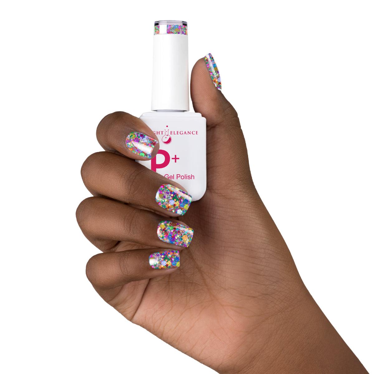 Light Elegance P+ Soak-Off Glitter Gel Polish - Everyone's A Critic